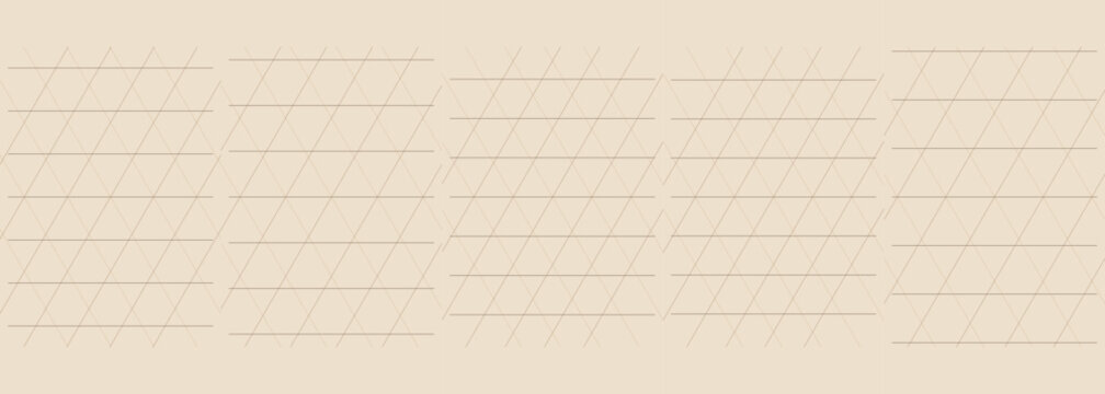 Calligraphy practice paper sheet with slanted lines for lettering guide