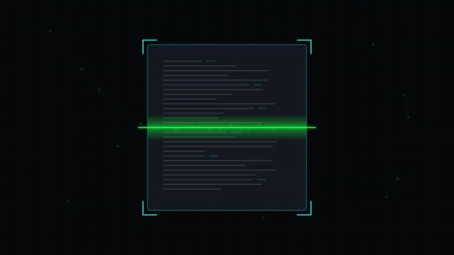 Digital Document Scanning and Verification HUD Interface