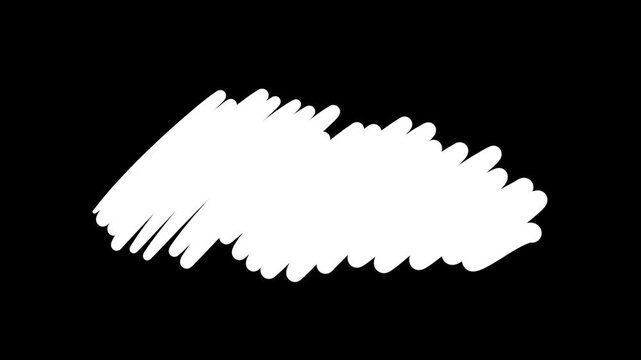 rough paint scribble transition on black background