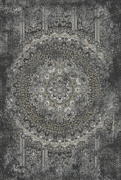 Vintage distressed rug pattern background