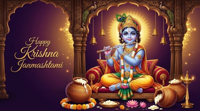 Happy janmastami background