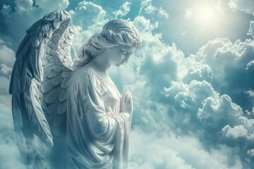 Naklejka premium Arch angel archangel person human.
