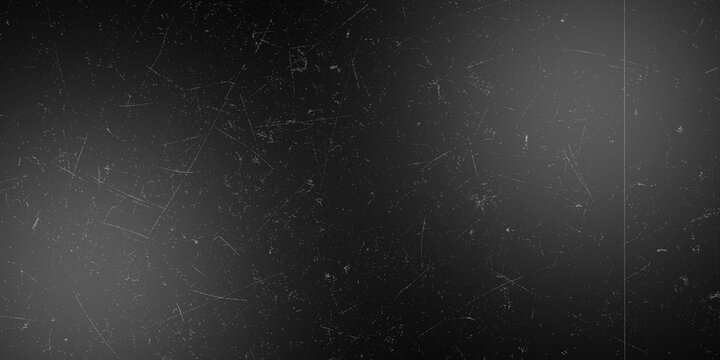 Old black film texture with scratches and dust spots for vintage photography effect