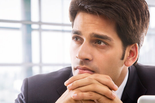 Businessman thinking 