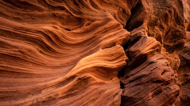 Erosion Patterns and Rich Colors in Stunning Red Rock Formations