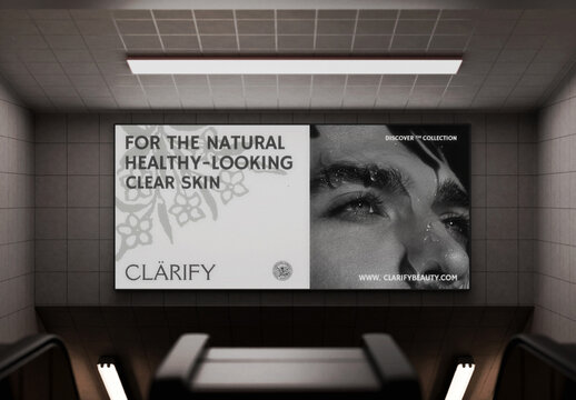 Subway Billboard Mockup