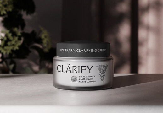 Cream Jar Mockup