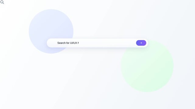 Animasi Glassmorphism Search Autotype 4K Motion Graphic Animation | Seamless Loop