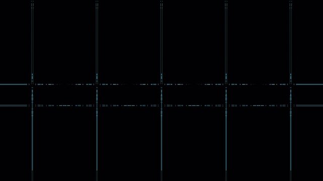 Abstract dark grid lines motion background.