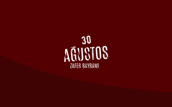 30 agustos zafeer bayrami vector banner 