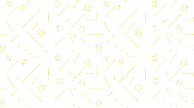 Yellow dashed line and sparkle pattern background for creative design