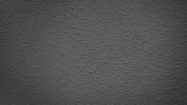 Fine Grainy Plaster Texture with Uniform Relief Stucco Charcoal Surface