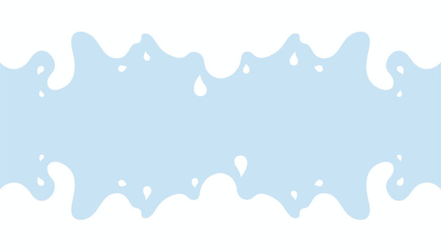 Seamless background showing clean light blue water wave splashing from top and bottom on white backdrop.