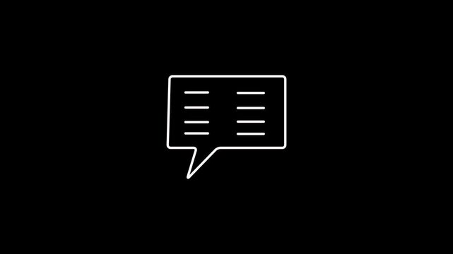 Feedback icon web Vector collection in black stroke comment icon.