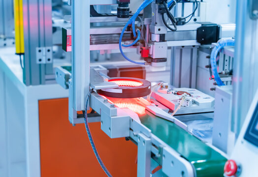 Robotic machine vision system in phone factory