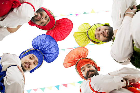 Sikh men posing 