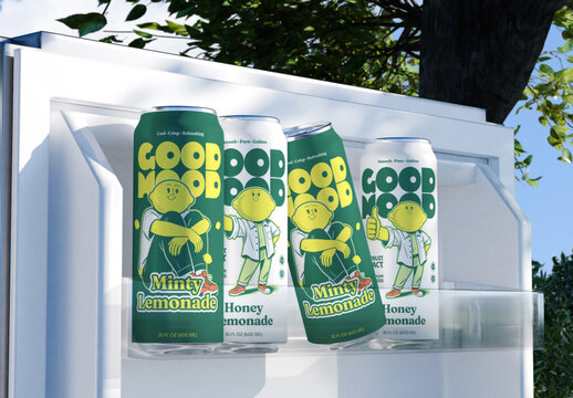 Refrigerator Can Mockup
