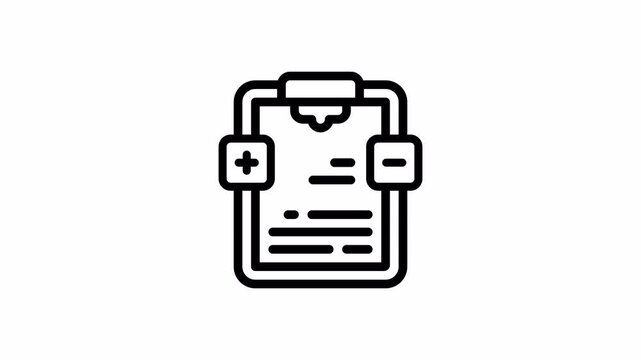 clipboard minimalist stroke animation