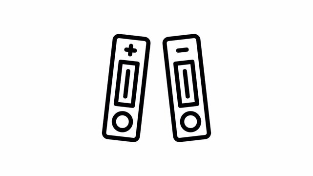 folder minimalist stroke animation