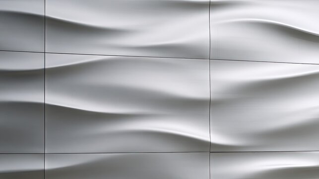Smooth, undulating relief panels create a dynamic, flowing surface pattern