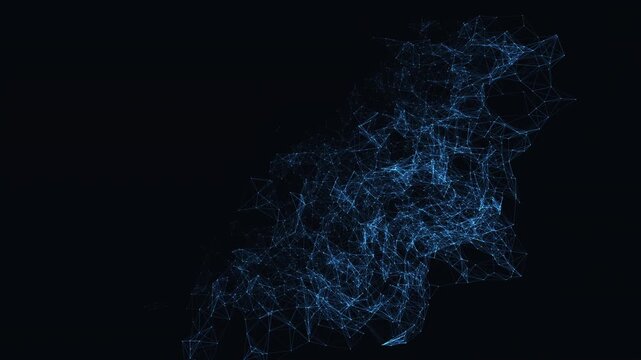 Data network lattice reorganizes into digital hubs