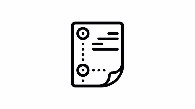 priority minimalist stroke animation