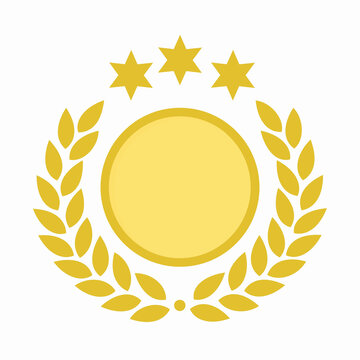 gold laurel wreath