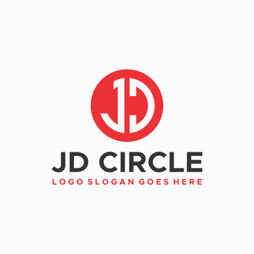 JD Circle logo vector image