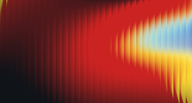 Abstract Red Gradient Background with Yellow Light and Vertical Glow