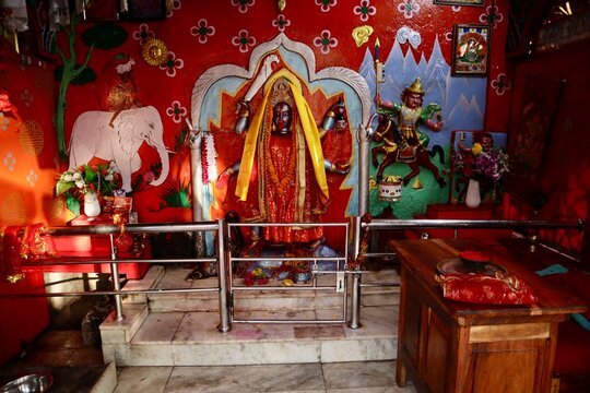 インド　ダージリン　チベット寺院の祭壇