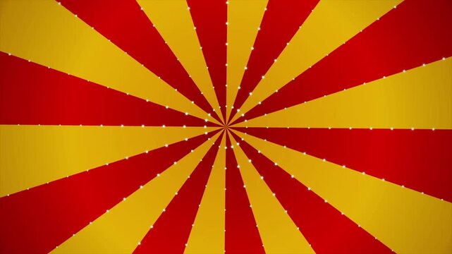 Retro Red and Yellow Sunburst Background with Sparkles