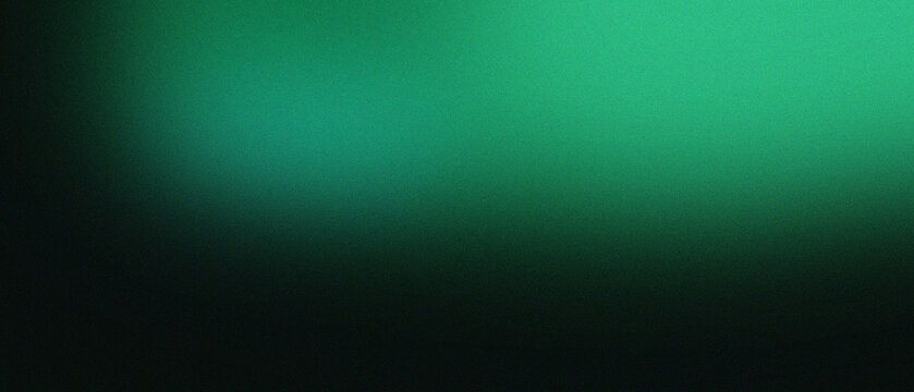 Abstract grainy green gradient texture background