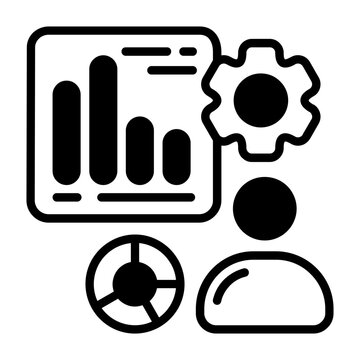 HR Analytics Vector Icon