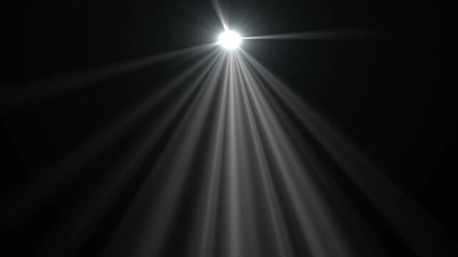 White spotlight beam of lighting flare for stage background. abstract overlay effect.