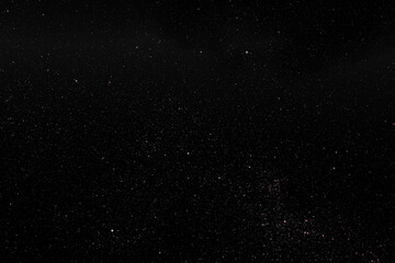 Space star shape sky night background, black starry cosmos abstract pattern dark blue science, textile cosmic galaxy astronomy decoration fantasy wallpaper landscape © wing-wing