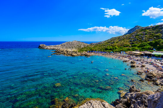 Paralia Ladiko Beach - Mediterranean Paradise at Anthony Quinn Bay, Rhodes