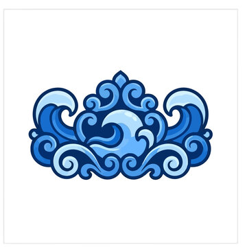 Blue Wave Ornament