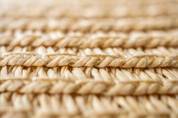 Fototapeta premium Natural rattan braided pattern texture background