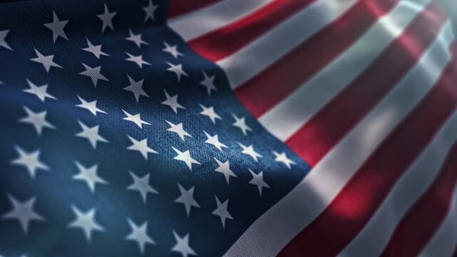 Beautiful waving USA flag background. Patriotic American background