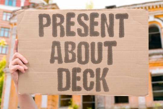 "Present About Deck" Slides ready when call failed. PRESENT. ABOUT. DECK. SLIDES. READY.