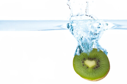 Kiwi splashing into water