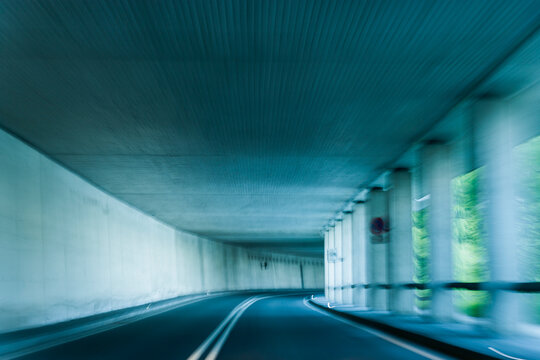 Germany, Bavaria, Galeria am Welchensee, road tunnel