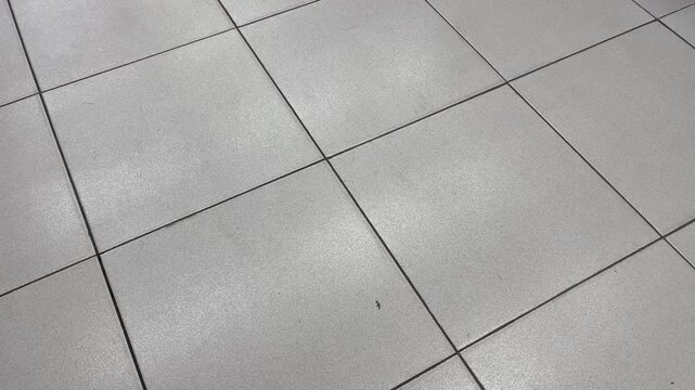 Minimalist Grey Floor Tiles Texture Video