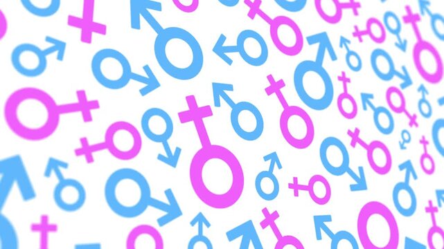 Male and female symbols - background loop