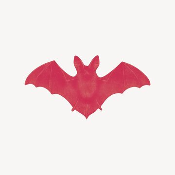Red bat silhouette illustration