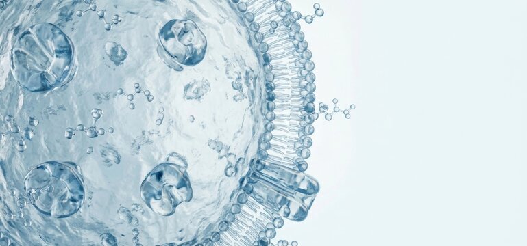 Detailed Cell Membrane channels Concept
