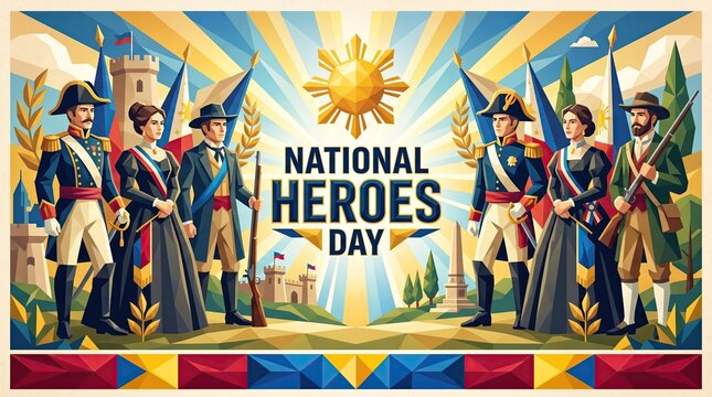 National Heroes Day Philippines revolution freedom fighters banner