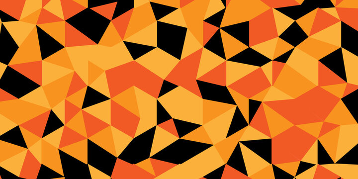 Overlap randomly element modern overlay diamond triangle mosaic paper red and orange low polygon web brochure layer space texture background.