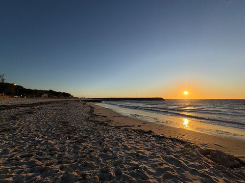 Sunset over Cottesloe Beach in Perth, Western Australia