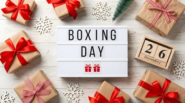 Celebrating boxing day a festive tradition of gift giving relaxation and spending time with loved ones after christmas day festivities